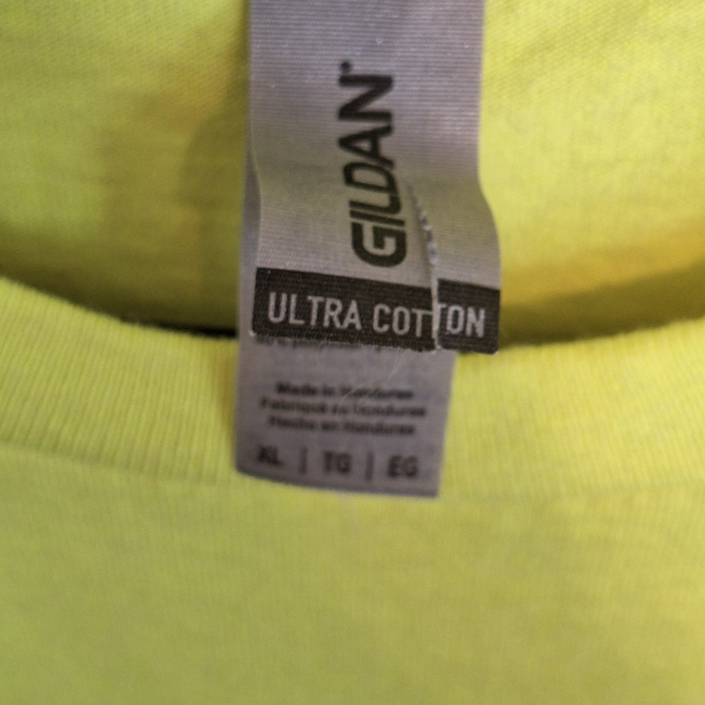 Gildan Neon Yellow 'I'm So Harlem' T-Shirt - Picture 4 of 10